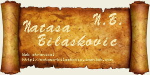 Nataša Bilašković vizit kartica